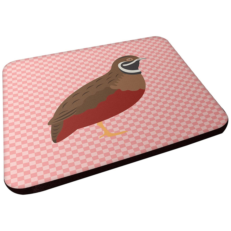 Carolines Treasures Chinese Painted Or King Quail Pink Check Decorative Coasters 3 5 Multicolor