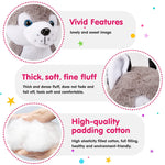 Musical Light Up Husky Stuffed S Led Singing Puppy Dog Soft Toy With Night Lights Lullabies Birthday For Toddler Kids 13 Music
