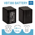 Bm Premium Vw Vbt380 Battery And Battery Charger For Panasonic Hc V800K Hc Vx1K Hc Wxf1K Hcv510 Hcv520 Hc V550 Hcv710 Hc V720 Hc V750 Hc V770 Hc Vx870 Hc Vx981 Hcw580 Hc W850 Hc Wxf991