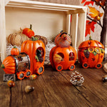 Decorations Resin Pumpkin Turkey Carriage