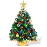 Mini Artificial Christmas Tree With 30 Led String Lights