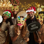 Christmas Decoration Costume Eyeglasses For Christmas Parties