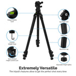 Sabrent 65 Inch Aluminum Tripod With 360 Degree Full Motion Camera Mount Tp Al65