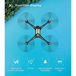 X600W Foldable Drone With 1080P Hd Fpv Camera For S Rc Quadcopter For Kids Beginners With Headless Mode Altitude Hold 3D Flip Custom Route And One Key Start