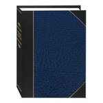 Pioneer Photo Albums 50 Pocket Navy Blue And Black Ledger Style Leatherette Cover Photo Album For 5 By 7 Inch Prints