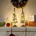 Lighted Christmas Tree With Golden Star