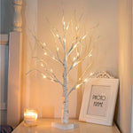 Birch Tree Battery Powered Warm White Led