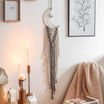 Moon Dream Catcher With Light Decor