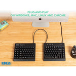 Kinesis Freestyle Pro Ergonomic Split Mechanical Keyboard Cherry Mx Brown Switches Kb900 Brn