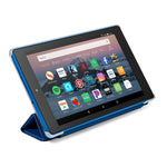 Nupro Tri Fold Standing Case For Fire Hd 8 Tablet Blue Compatible With 2018 Release