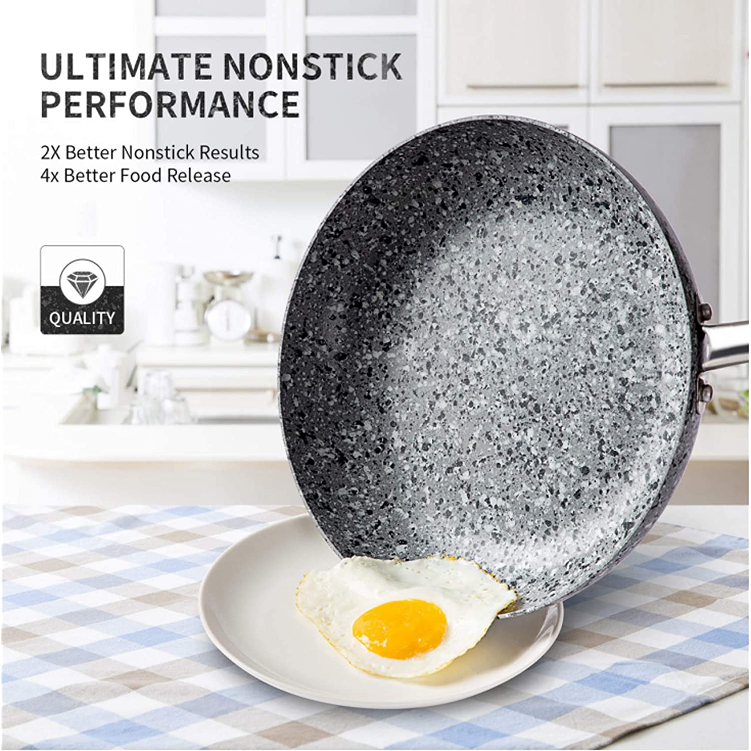 Gotham Steel Pro Ultra Ceramic 2x 15 Piece Nonstick Cookware Set with Utensils - Black