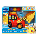 Pop A Balls Push And Pop Bulldozer Red