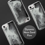 Flowing Neon Sand Liquid Case For Iphone Se 2020 4 7 Iphone 8 Iphone 7 Full Body Protection With Raised Bezel Hi Contrast Black N White