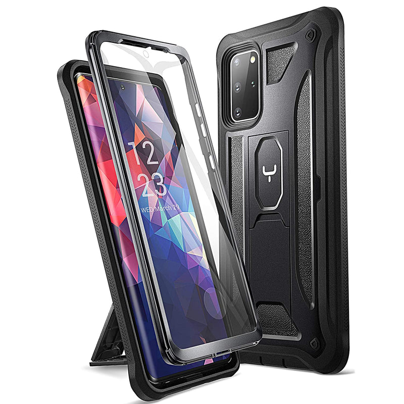 Youmaker Designed For Samsung Galaxy S20 Plus Case With Built In Screen Protector Full Body Heavy Duty Shockproof Kickstand Cover For Galaxy S20 Plus 5G 6 7 Inch Black