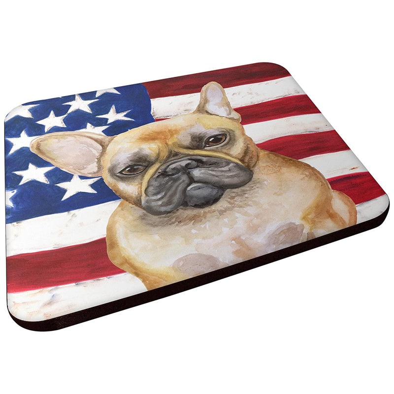 Carolines Treasures French Bulldog Patriotic Decorative Coasters Multicolor