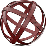 Distressed Blue Metal Bands Sculpture