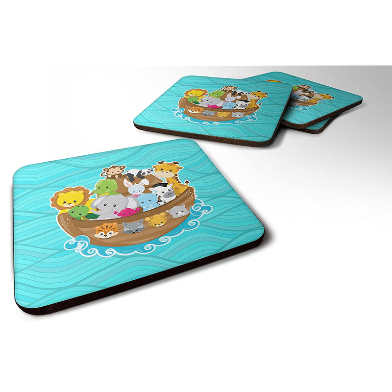Carolines Treasures Noahs Ark Foam Coaster Set Of 4 3 5 Multicolor