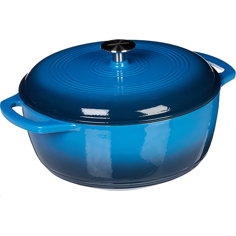 Cast Iron Covered Dutch Oven Enamled