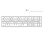 Satechi Aluminum Usb Wired Keyboard With Numeric Keypad Compatible With Imac Pro Imac 2018 Mac Mini 2018 Macbook Pro Air And Macos Devices English Silver