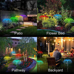 Color Changing Solar Flowers Garden Lights 5 Pack