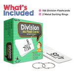 Math Flash Cards Division Flash Cards 156 Hole Punched Math Game Flash Cards 2 Binder Rings For Ages 8 And Up 3Rd 4Th 5Th And 6Th Grade