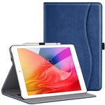 Ztotopcase For New Ipad 8Th Genaration Ipad 7Th Generation 10 2 Inch 2020 2019 Premium Pu Leather Folding Stand Cover For Ipad 10 2 2020 8Th Gen Ipad 10 2 2019 7Th Gen Navy Blue