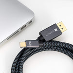Mini Displayport To Displayport Cable 10 Feet Ivanky 4K 60Hz 2K 144Hz Mini Dp To Dp Cable Thunderbolt To Displayport Cable Compatible With Macbook Air Pro Surface Pro Dock And More Space Grey
