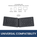 Perixx Periboard 805E Us Wireless Foldable Ergonomic Bluetooth Keyboard Ultra Thin X Type Keys Compatible With Ios Android Or Windows Smartphone Tablet Or Laptops Us English