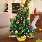 Mini Artificial Christmas Tree With 30 Led String Lights