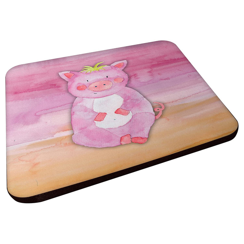 Carolines Treasures Pig Watercolor Decorative Coasters 3 5 Multicolor
