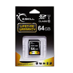 G Skill 64Gb Secure Digital Extended Capacity Sdxc Memory Card Ff Sdxc64Gn U1