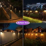 Solar Fence Lights Warm White