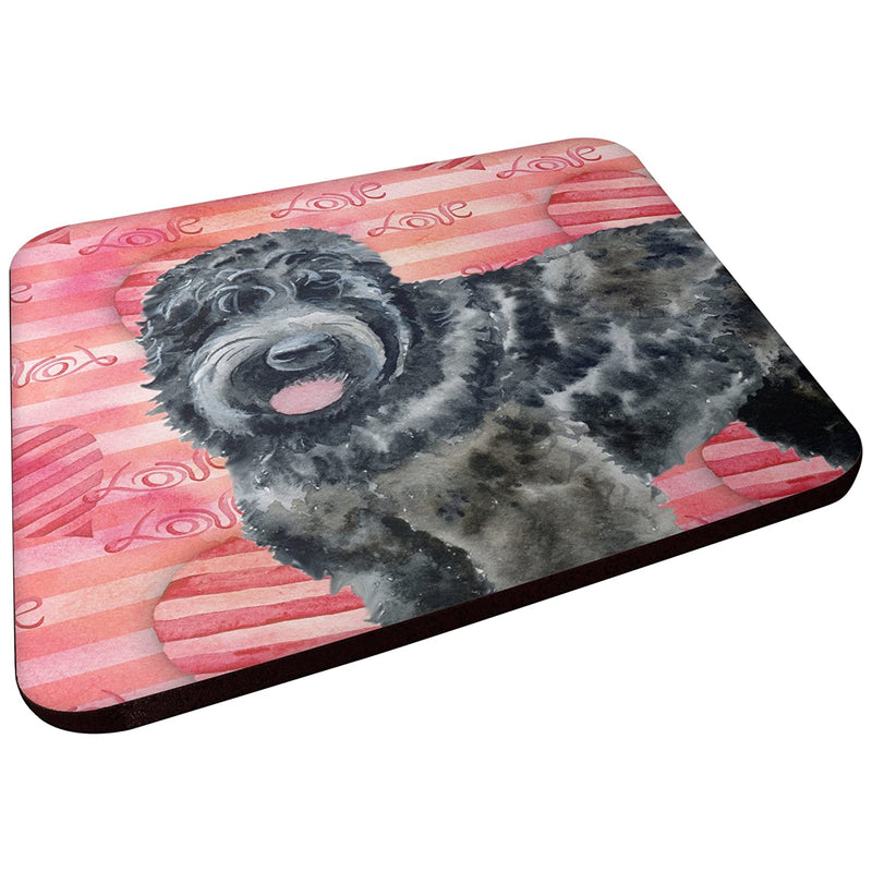 Carolines Treasures Black Russian Terrier Love Decorative Coasters Multicolor