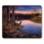 Smooffly Deer Gaming Mouse Pad Deers At The Ege Of The River Non Slip Thick Rubber Large Mousepad