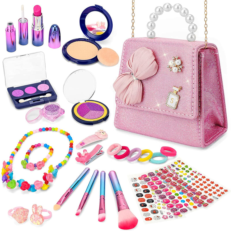 Kids Makeup Kit For Girls, 27 Pack Safe & No- Pretend Makeup Toy Set F –  BlessMyBucket
