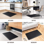 Kitchen Floor Mat Cushioned Anti Fatigue Kitchen Rug 17 3X28 Thick Waterproof Non Slip Kitchen Mats And Rugs Heavy Duty Ergonomic Comfort Rug For Kitchen Floor Office Sink Laundry Black