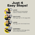 Dual Breakfast Sandwich Maker With Timer