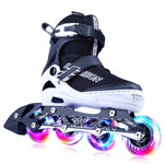 Adjustable Inline Skates For Kids With Full Light Up Wheels