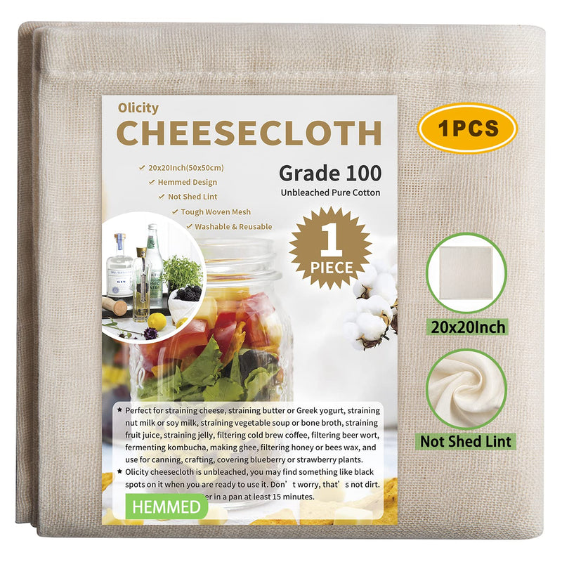 Unbleached Cheese Cloths for Straining Reusable Precut For Strainer Cl –  BlessMyBucket