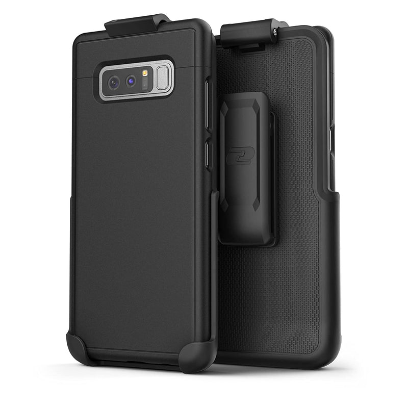 Case With Belt Clip For Samsung Galaxy Note 8 Protective Phone Cover With Holster For Galaxy Note 8 Slimshield Series Smooth Black