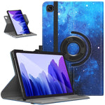 Dadanism Case For Samsung Tab A7 10 4 Inch Sm T500 T505 T507 90 Degree Rotating Swivel Stand Cover For 10 4 Inch Samsung Galaxy Tab A7 Tablet 2020 Blue Sky Star