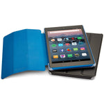 Nupro Tri Fold Standing Case For Fire Hd 8 Tablet Blue Compatible With 2018 Release