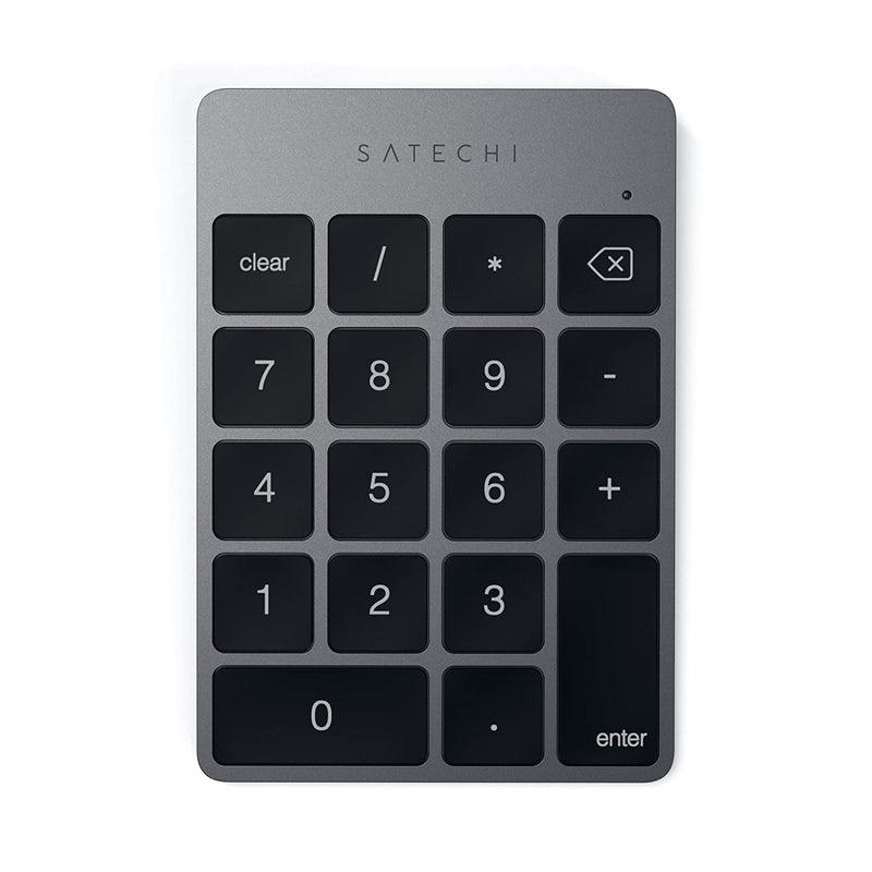 Satechi Slim Aluminum Bluetooth Wireless 18 Key Keypad Keyboard Extension Compatible With 2017 Imac Imac Pro Macbook Pro Macbook Ipad Iphone Dell Lenovo And More Space Gray 1