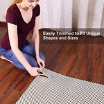 Veken Non Slip Rug Pad Gripper 8 X 10 Feet Extra Thick Pad For Hard Surface Floors Keep Your Rugs Safe And In Place