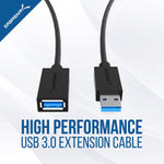 Sabrent 2 5 Inch Sata To Usb 3 0 Tool Free External Hard Drive Enclosure 22Awg 10 Feet Usb 3 0 Extension Cable