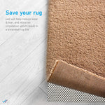 Rug Gripper Non Slip Rug Pad Underlay For Hardwood Floors Supper Grip Thick Padding Adds Cushion Prevents Sliding Size 9 X 12
