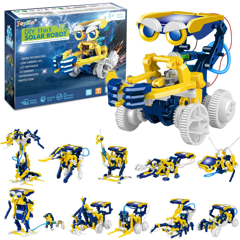 Stem 11 In 1 Solar Robot Kit 231 Pieces Diy Science Experiment Kit Learning Educational Building Toy Set For Toddlers Kids Boys Girls 6 7 8 9 10 11 12 Years Old Birthday