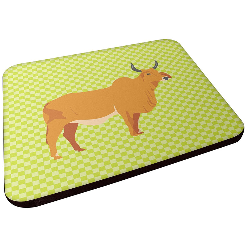 Carolines Treasures Zebu Indicine Cow Green Decorative Coasters 3 5 Multicolor