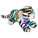 Light Up Bengal Stuffed Animal Floppy Led Plush White Toy Night Lights Glow Pillow Birthday Gifts For Kids Toddler Girls 13