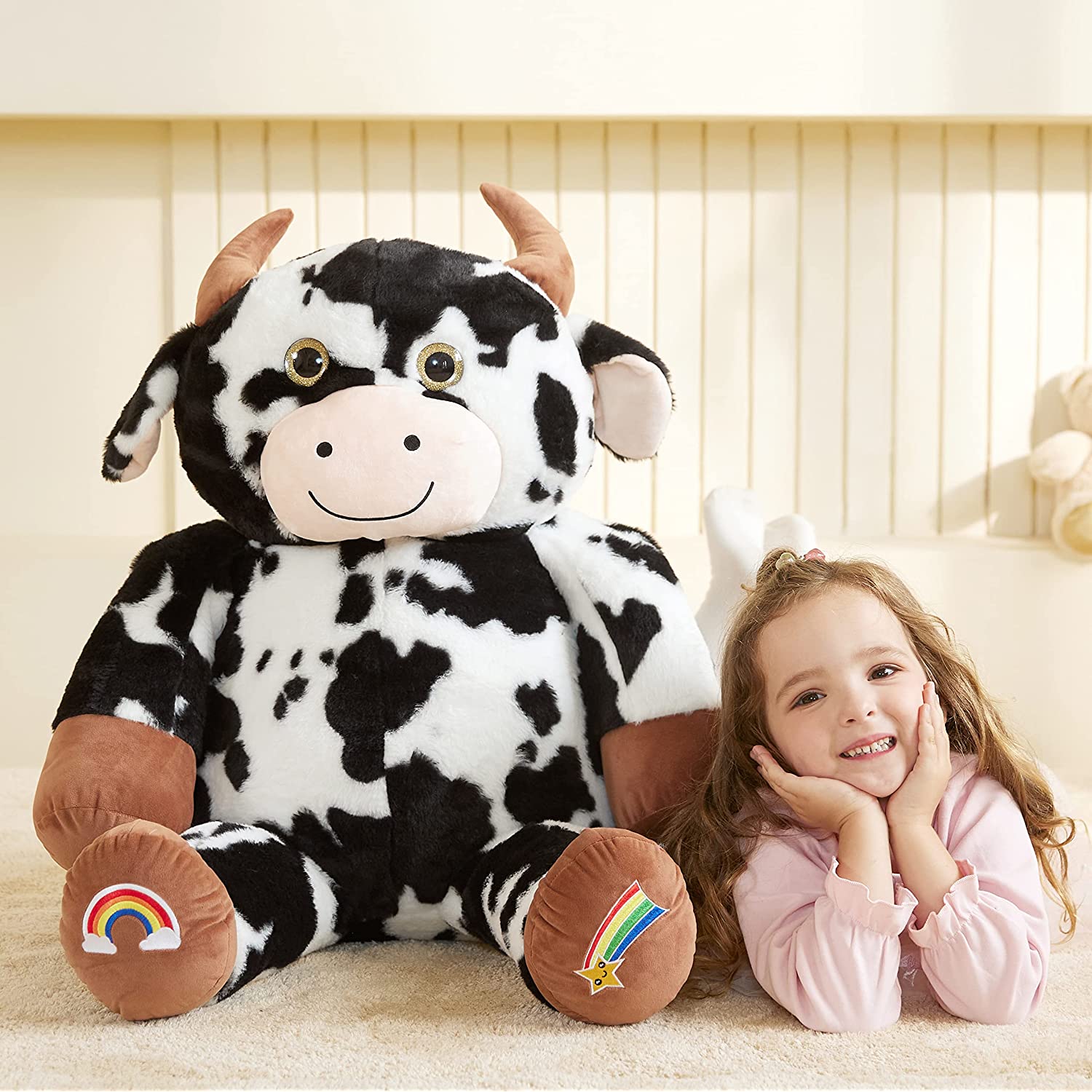 Big Size Fluffy Plushie Fat Cow Stuffed Toy BlessMyBucket big-size-fluffy-plushie-fat-cow-stuffed-toy-blessmybucket
